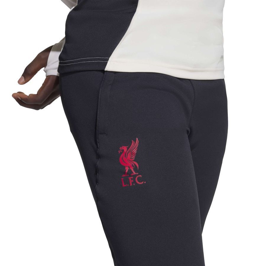 Liverpool Training Trousers Tiro 25 - Black/Strawberry Red Kids-SoccerKits Hub | Buy Soccer Jerseys Online
